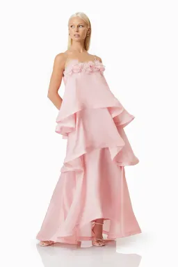 OMR x ELLIATT: Swallowtail Day To Night Maxi Dress Pink Size AU 14 for rent on The Volte - image 1