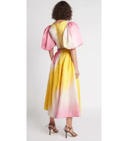 Aje Cloud Burst Cropped Blouse and Skirt Set in Pink Size AU 6 for rent on The Volte - image 2