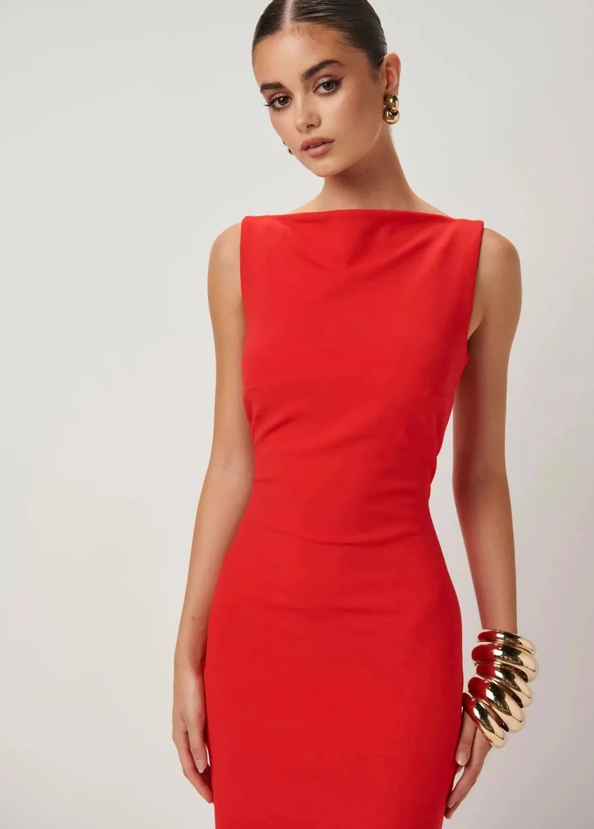 Effie Kats Verona Gown Red Size 6 - Image 2