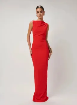 Effie Kats Verona Gown Red Size 6 for rent on The Volte - image 1