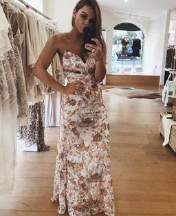 Winona Tigerlily Cowl Maxi Dress Print Size 8  for rent on The Volte - image 7
