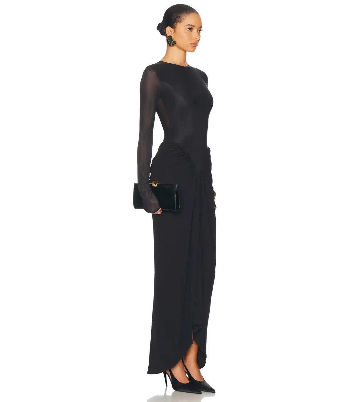 Helsa The Margot Dress Black Size XS / AU 6 - 8 - Image 2