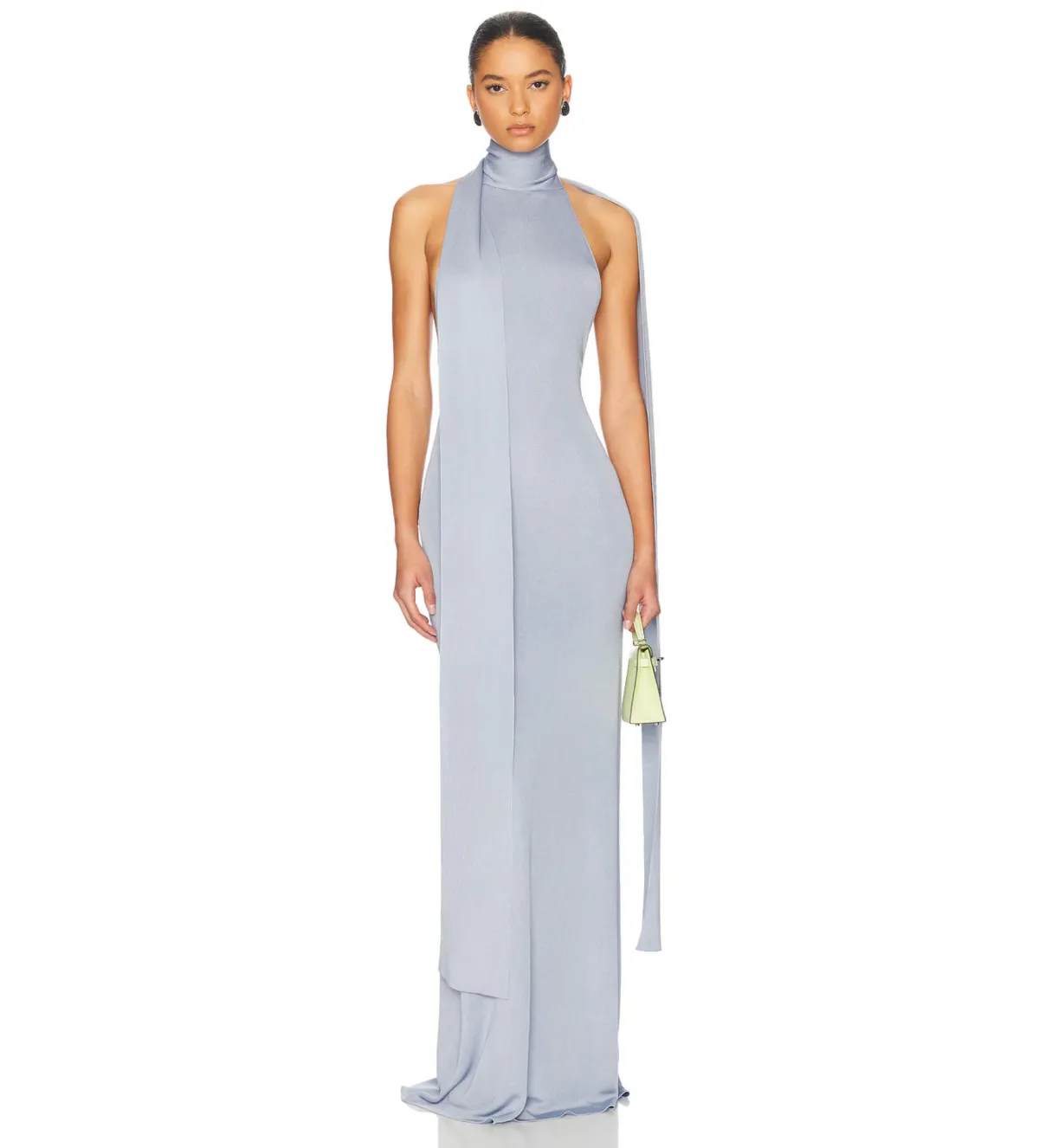 Helsa Novie Maxi Knit Dress in Sky Blue Size XS/ AU 6 - 8 - Image 1