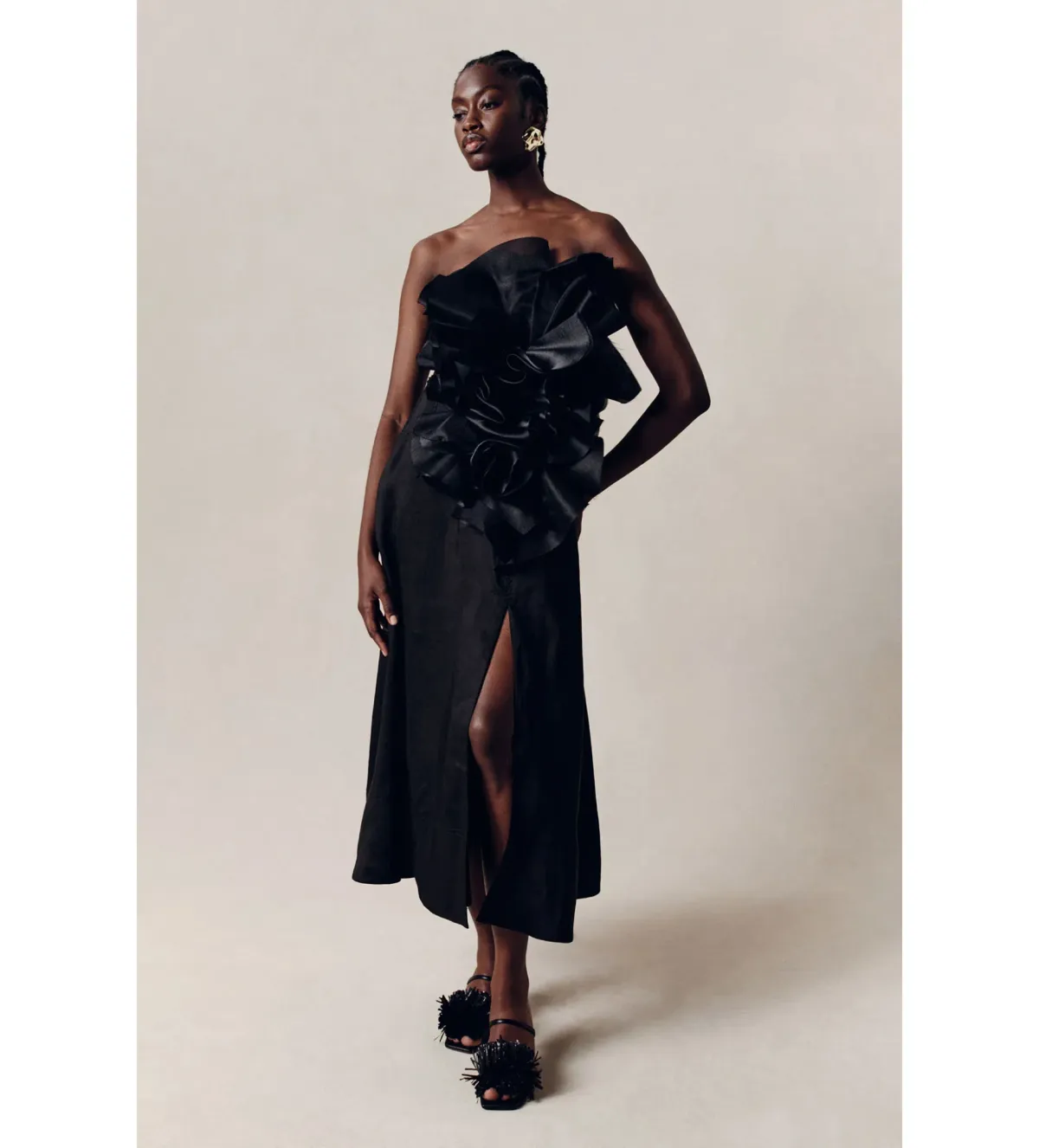 Aje Energy Midi Dress in Black Size AU 8 - Image 2