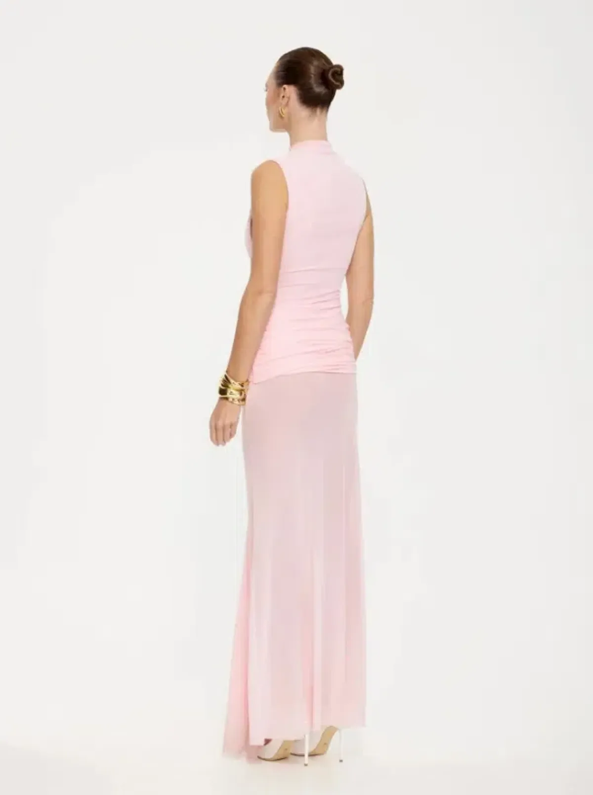 Effie Kats Roza Maxi Dress Petal Pink Size AU 10 - Image 2