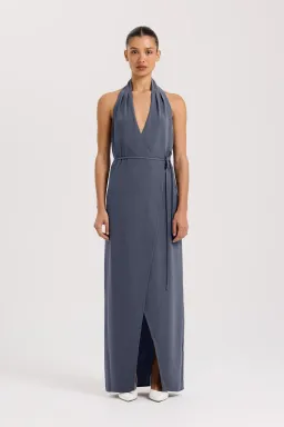 Henne Vida Slate Dress Maxi Size AU 8 for rent on The Volte - image 1
