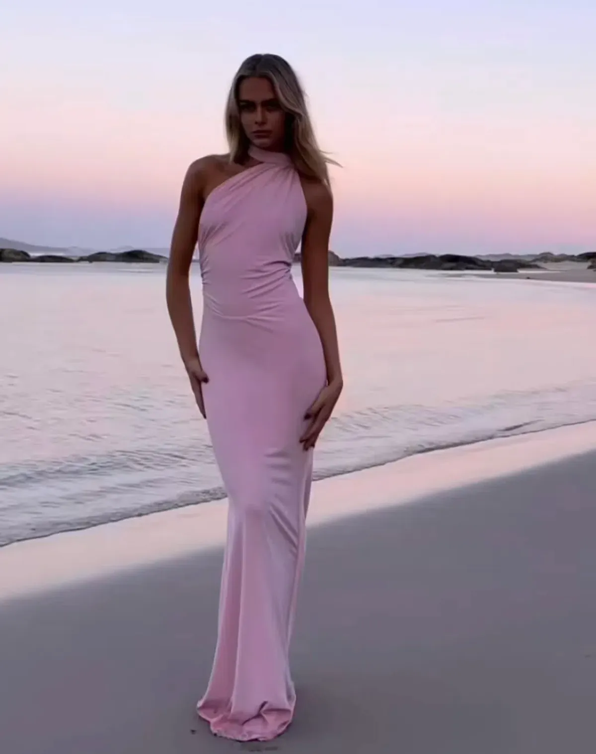 Natalie Rolt Fabienne Gown Blossom Pink Size 8 - Image 9