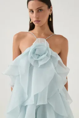 Aje Pandorea Blue Maxi Dress Size 8 for rent on The Volte - image 4