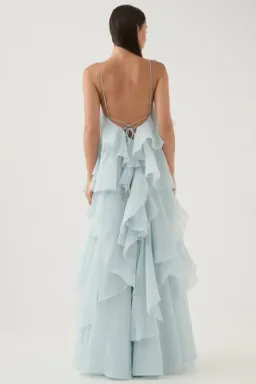 Aje Pandorea Blue Maxi Dress Size 10 for rent on The Volte - image 3