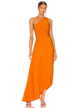 ALC Delfina Midi Dress Citrus Orange Size 2 / AU 8 for rent on The Volte - image 1