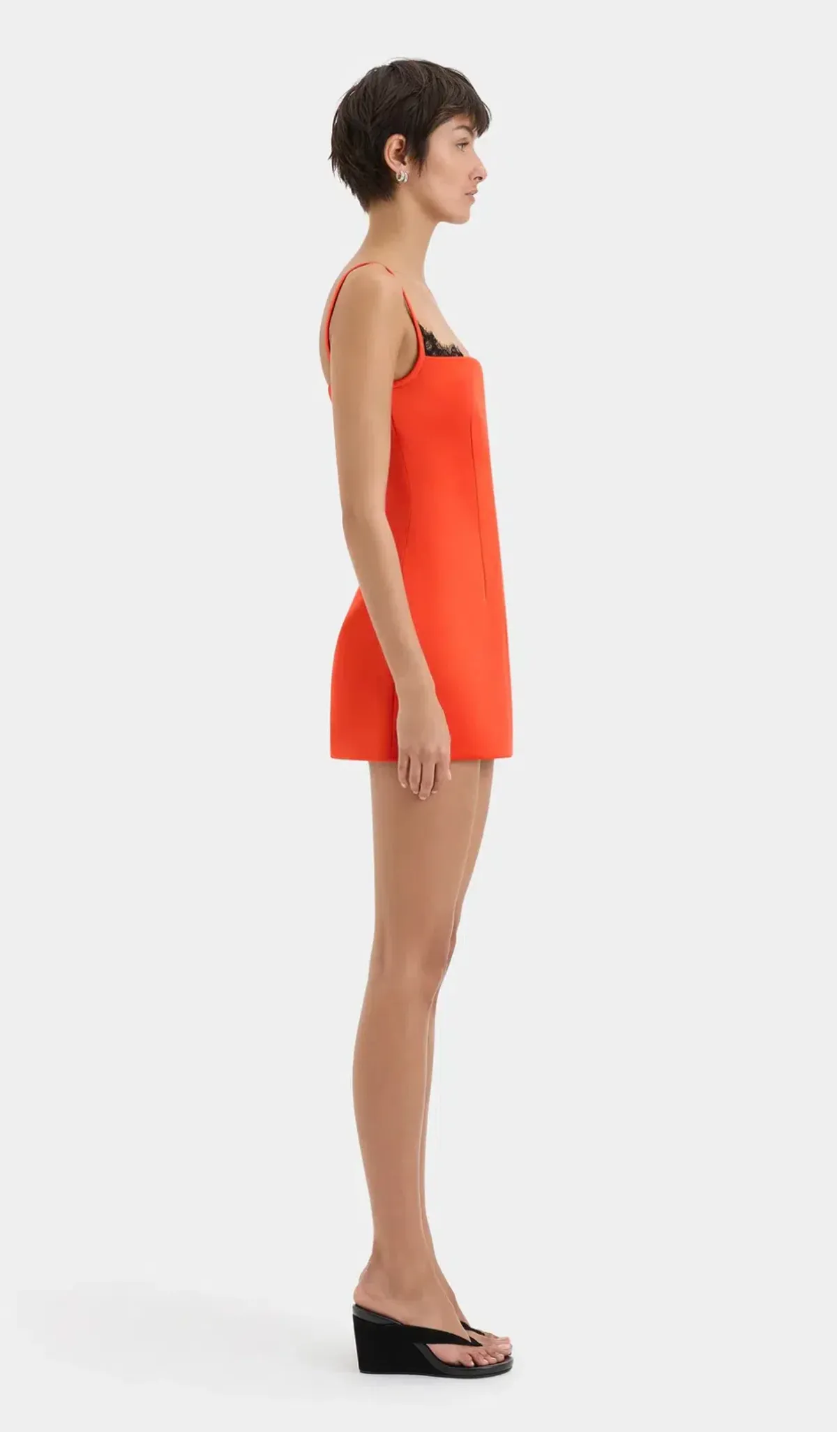 Sir Poppy Contoured Mini Dress Tangerine Size 4 / Aus 14 - Image 2
