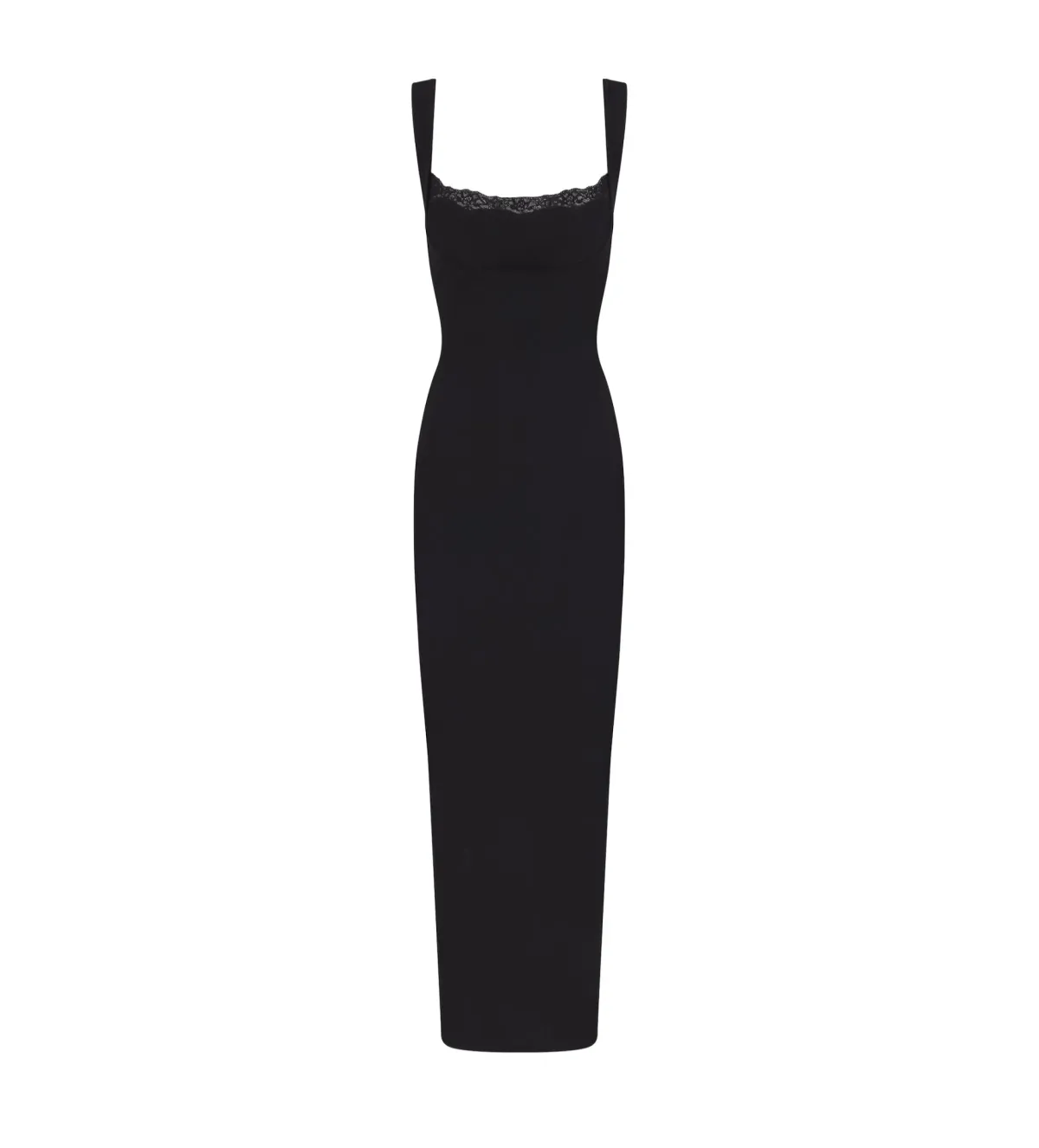Skims Soft Lounge Lace Tank Maxi Dress Onyx Size L / AU 12 - Image 4