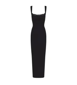 Skims Soft Lounge Lace Tank Maxi Dress Onyx Size L / AU 12 for rent on The Volte - image 4