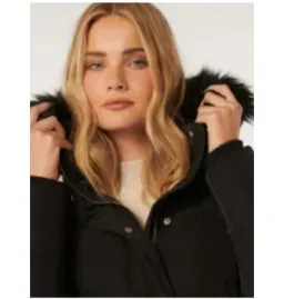 Ariana Belted Puffa Jacket Black Size 16 for rent on The Volte - image 3