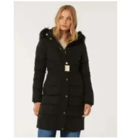 Ariana Belted Puffa Jacket Black Size 16 for rent on The Volte - image 2