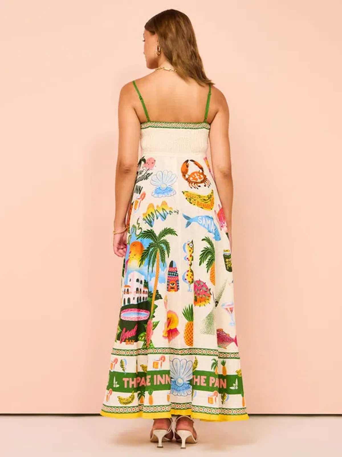 Alemais Paradiso Midi Sundress Multi Size 8  - Image 3