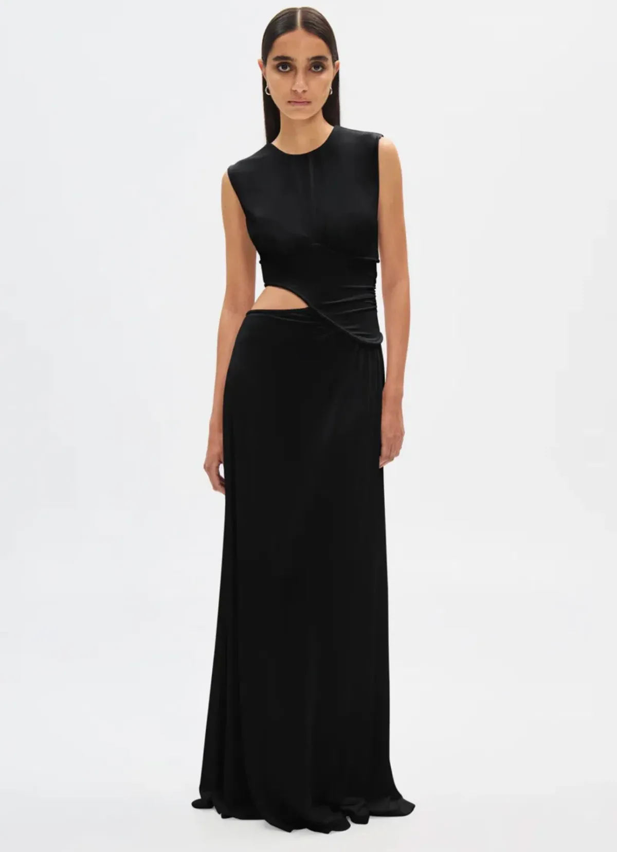 MISHA The Sierra Cupro Dress Black Size 6 - Image 4