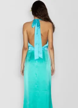 The Wolf Gang Oahu Slip Dress Maxi Aquamarine Size AU 10 for rent on The Volte - image 4