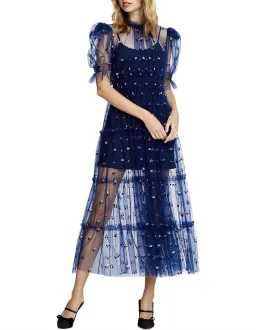 Alice McCall Cowboy Tears Midi Dress Blue Size 8 for rent on The Volte - image 5
