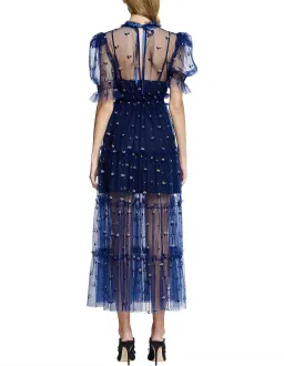 Alice McCall Cowboy Tears Midi Dress Blue Size 8 for rent on The Volte - image 3