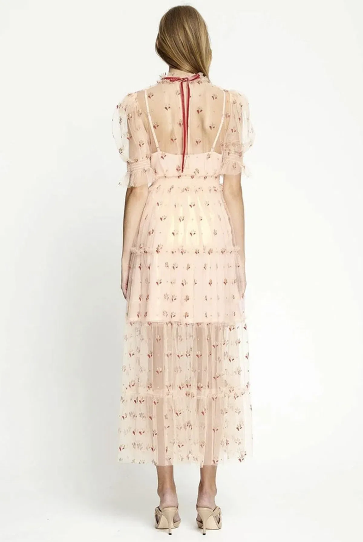 Alice McCall Cowboy Tears Midi Dress Pink Size AU 8 - Image 3