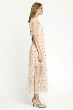 Alice McCall Cowboy Tears Midi Dress Pink Size AU 8  for rent on The Volte - image 2