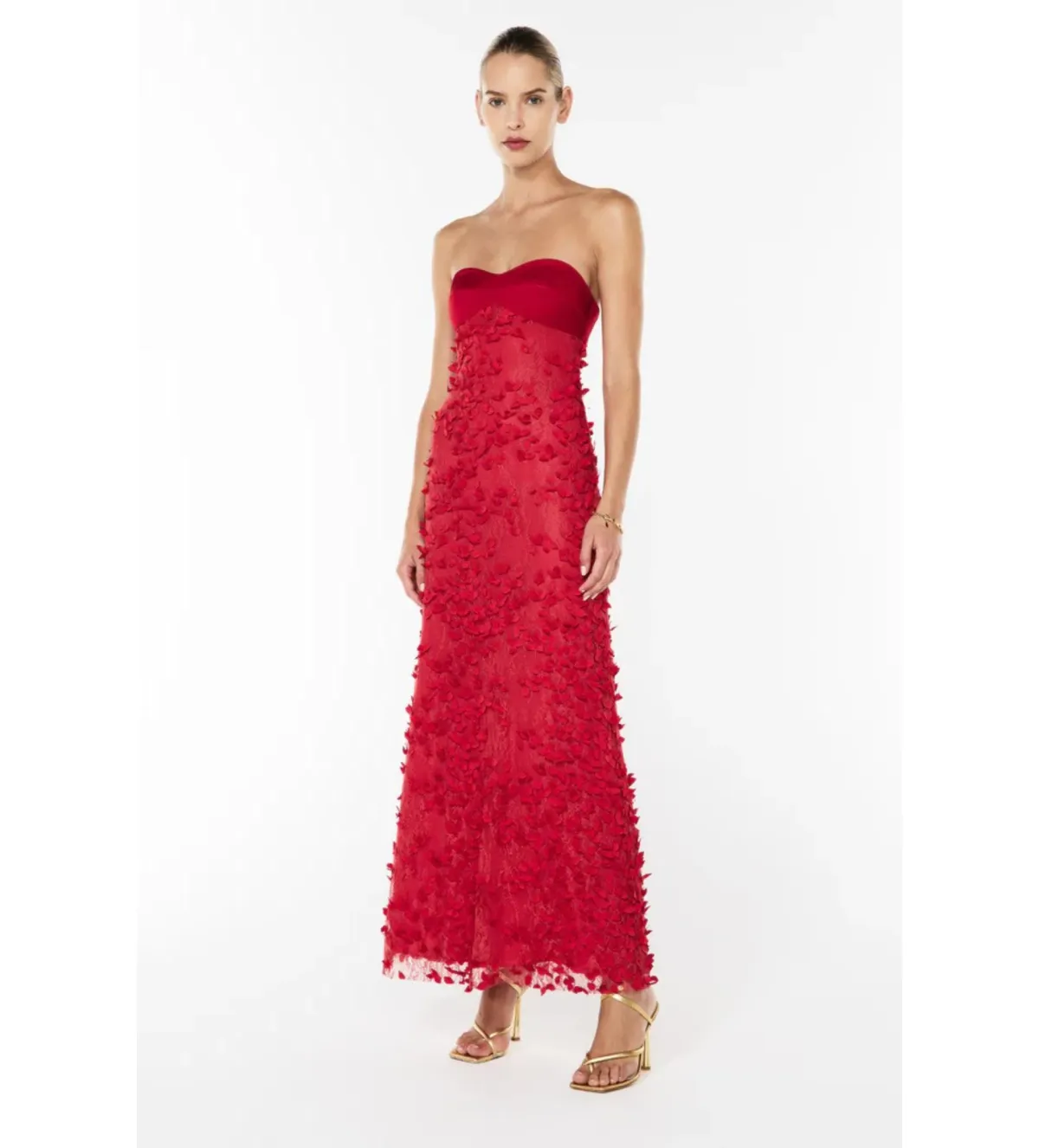Manning Cartell Enchantment Balconette Maxi Dress Scarlet Red Size AU 6 - Image 2