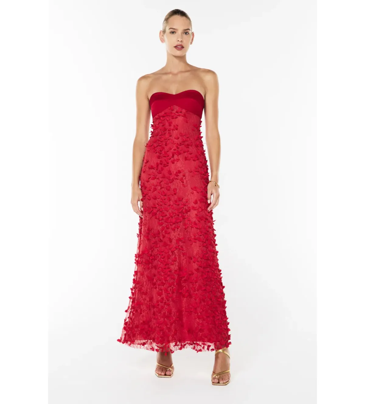 Manning Cartell Enchantment Balconette Maxi Dress Scarlet Red Size AU 6 - Image 1
