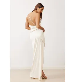 Lexi Samira Dress  Oyster Size 8  for rent on The Volte - image 3
