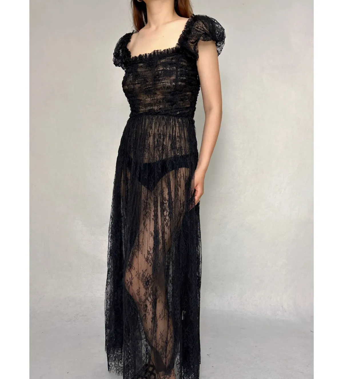 Doen Pamelina Dress in Black Lace Size Small / AU 8 - Image 1