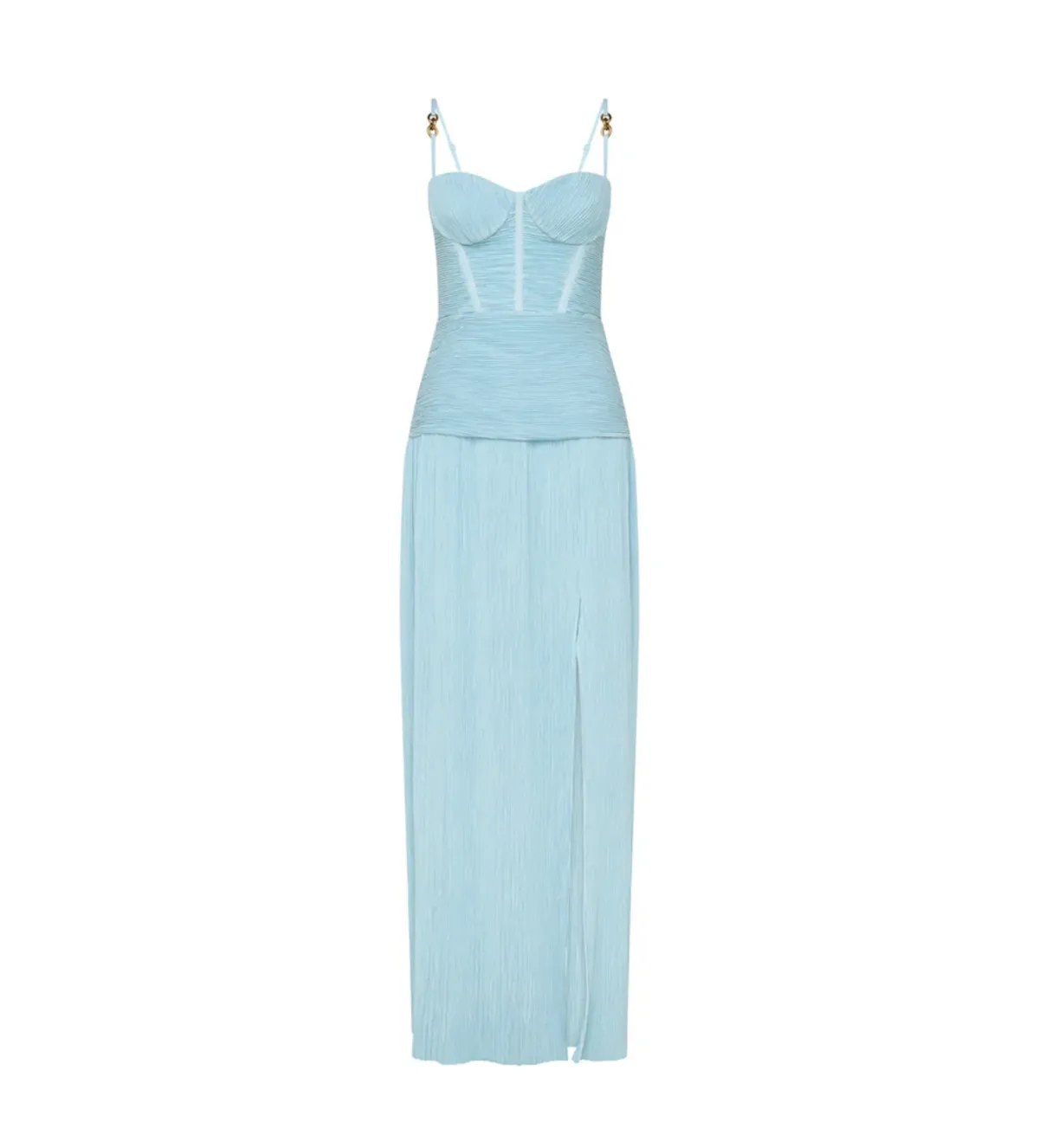 Manning Cartell Double Time Pleat Maxi Dress Acqua Spritz Size XS / AU 6 - Image 4