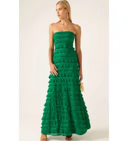 Sacha Drake Maddison Dress in Emerald Size 10 for rent on The Volte - image 1