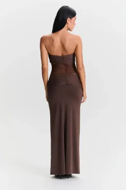 Sesha Therese Amara Maxi Dress Brown Size AU 8 for rent on The Volte - image 2