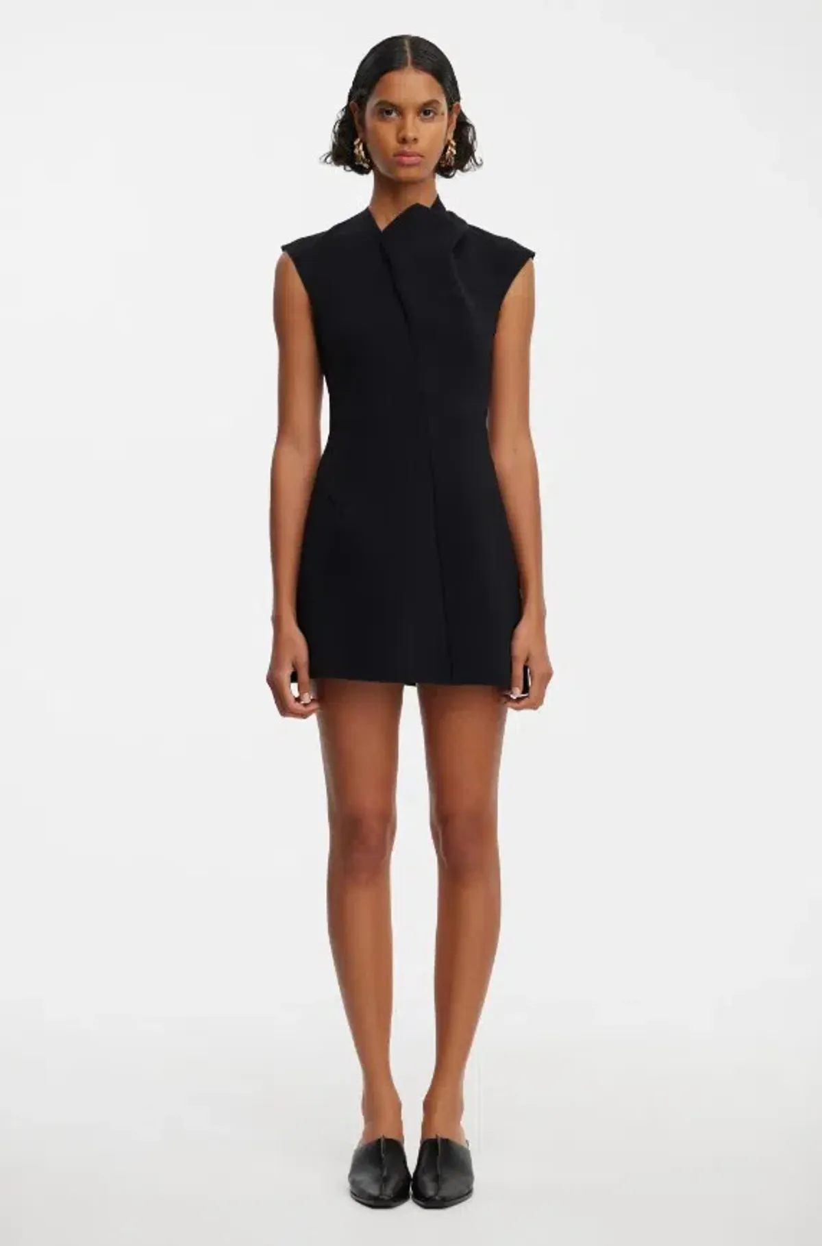 Acler Warfield Mini Dress Black Size 10 - Image 1