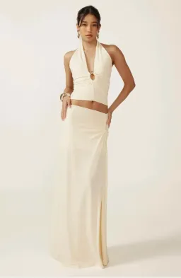 Ance Gria Nellie Set Ivory Maxi Dress Size 8 for rent on The Volte - image 1