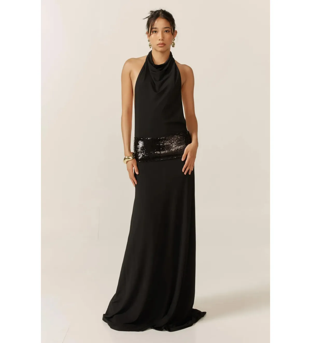 Ance Gria Adele Gown in Black Size 8 - Image 1