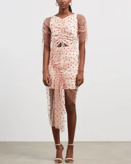 Alice McCall Stardust Mini Dress Blush Multi Size 8  for rent on The Volte - image 1