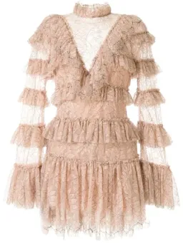Alice McCall Calypso Mini Dress Blush Size AU 8  for rent on The Volte - image 7