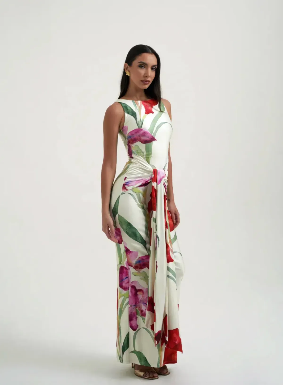 Sydney Lane Skye Wrap Maxi Dress Print Size S / AU 8 - Image 2
