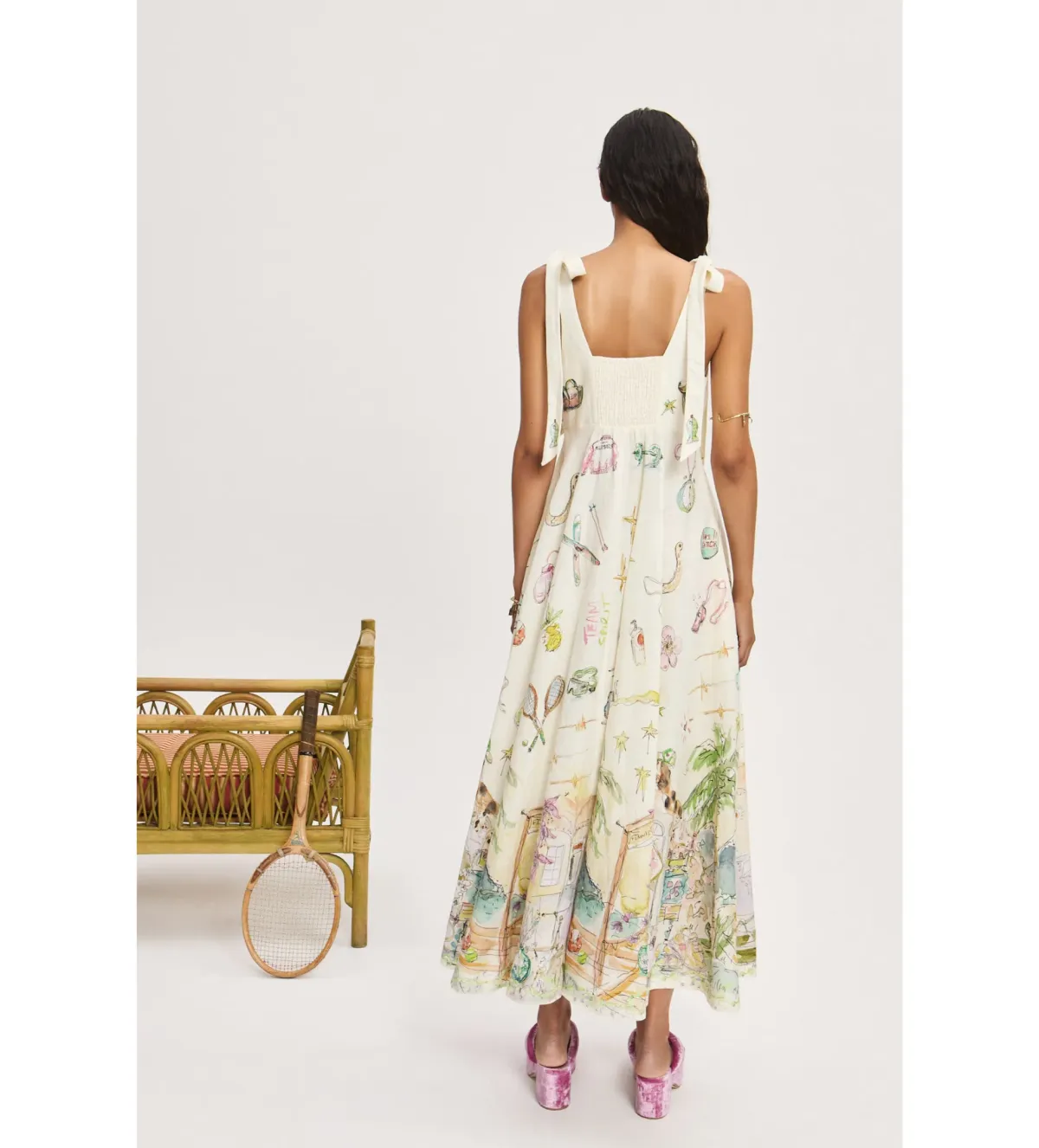 Alemais Anouk Ballet Sundress in white Size AU 16 - Image 3