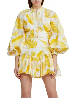 Acler Bastia Mini Yellow Floral Print 10 for rent on The Volte - image 2