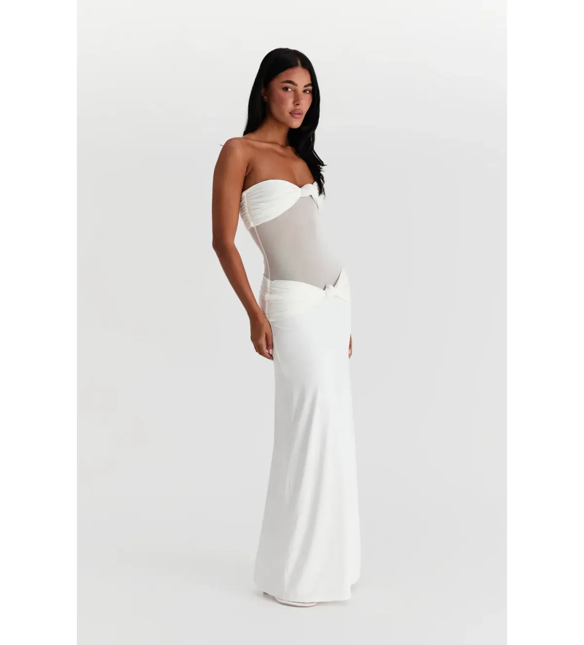 Sasha Therese Amara Maxi Dress In White Size M/AU 10 - Image 2