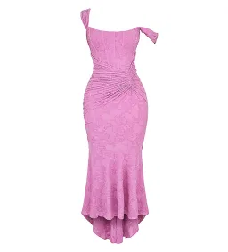House of CB Cesca Floral Maxi Dress in Rose Pink Size 8/S for rent on The Volte - image 5