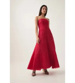 Aje Soundscape Maxi Dress in Scarlet Red Size 8 for rent on The Volte - image 2