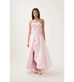 Aje Splendour Flower Gown in Pink Size AU 6 for rent on The Volte - image 1