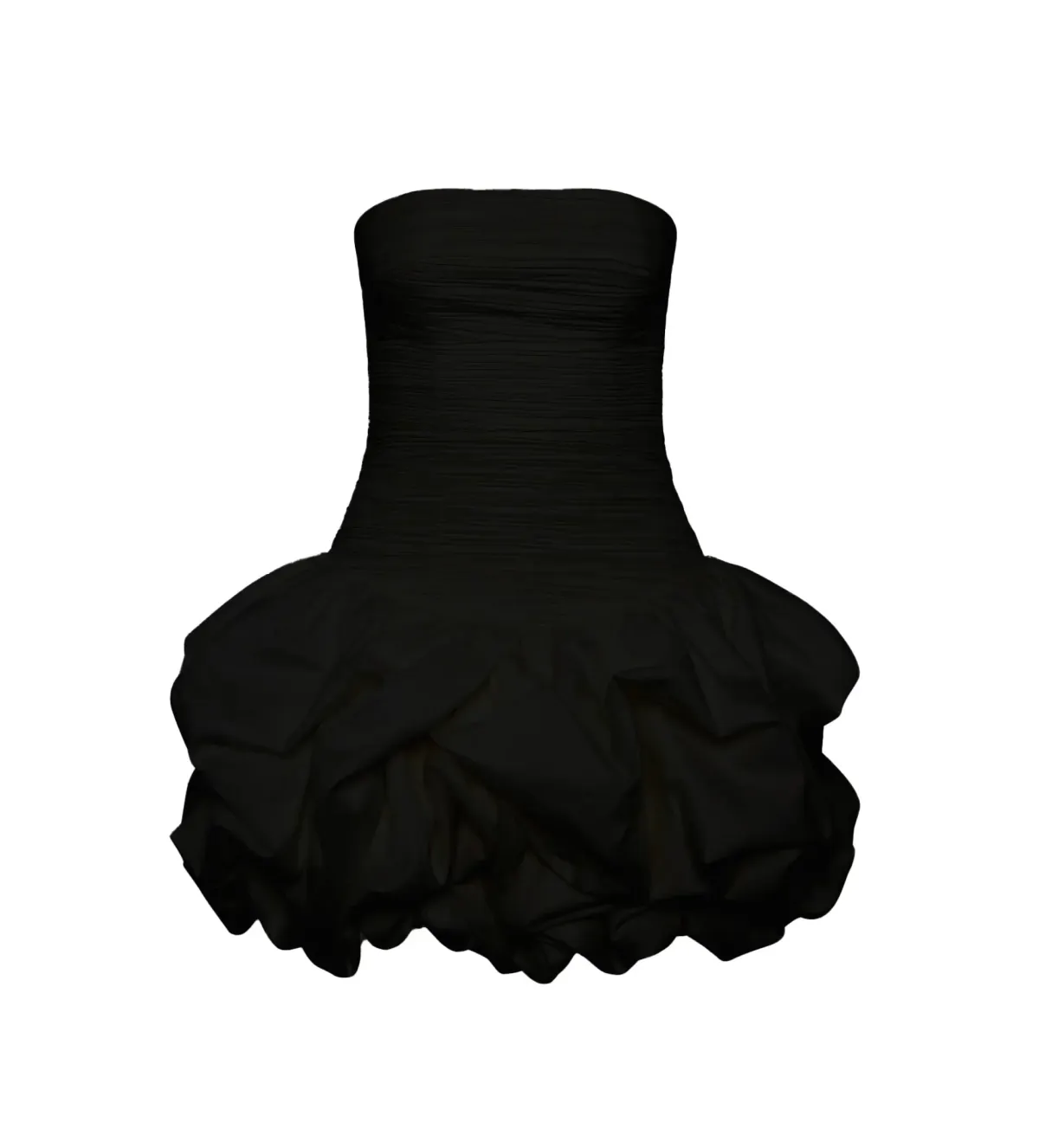Aje Black Violette Bubble Hem Mini Size 6 - Image 3