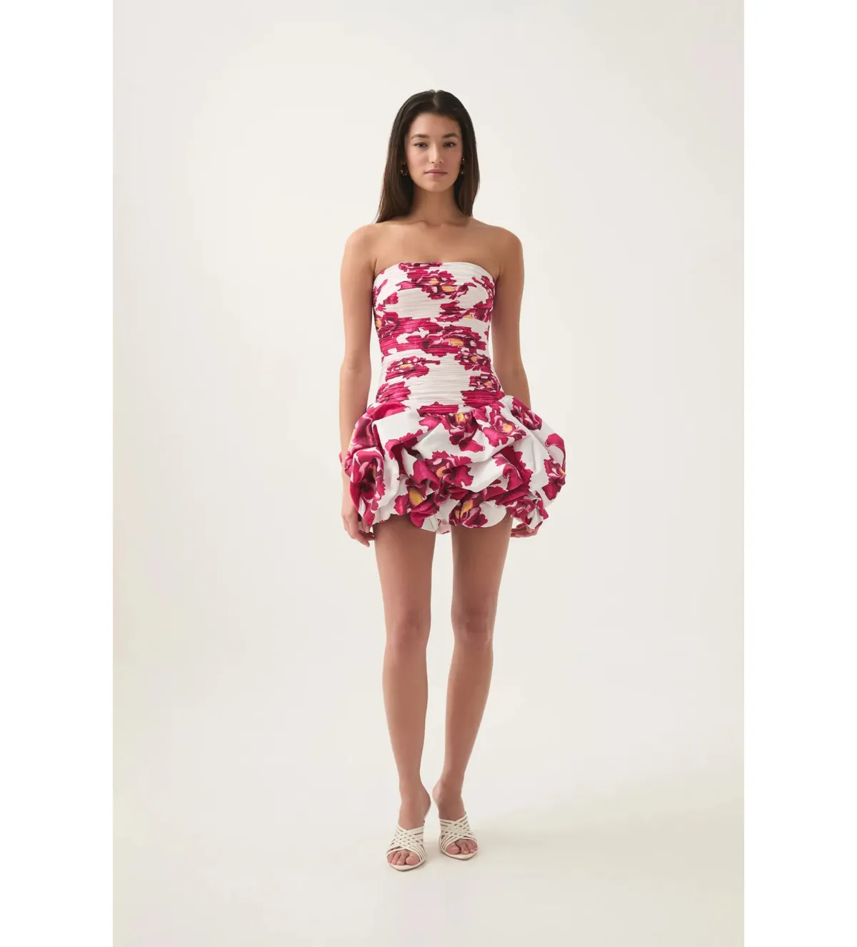 Aje Violette Bubble Hem Mini Dress in Boldly Blooming Size 10 - Image 1