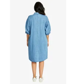 Ping Pong Woodstock Knee-Length Dress Chambray Size AU 16 for rent on The Volte - image 4