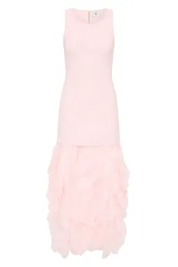 Aje Elations Knit Maxi Dress Pastel Pink Size L/AU 12 for rent on The Volte - image 4