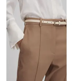 Reiss Wren Slim Fit Suit Trousers Mink Neutral Size AU 8 for rent on The Volte - image 2